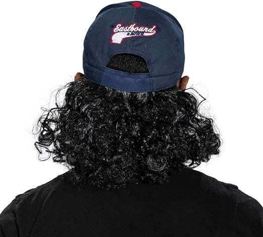 Eastbound Baseball Player 55 Powers Hat and Wig Set - 