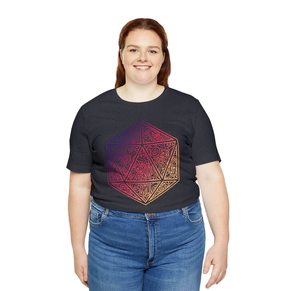 Ombre Ornamental Dice Shirt - Asphalt / S
