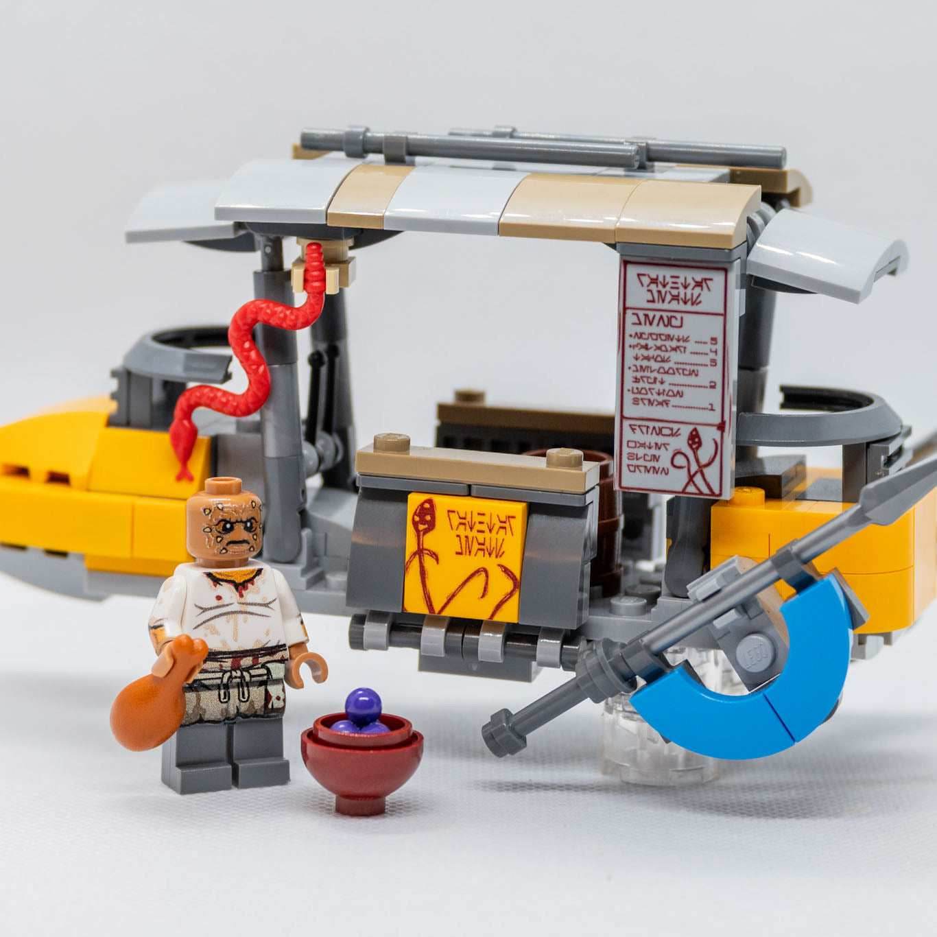 SW Rathtar Meat Food Skiff Set made using LEGO parts - B3 Customs - 