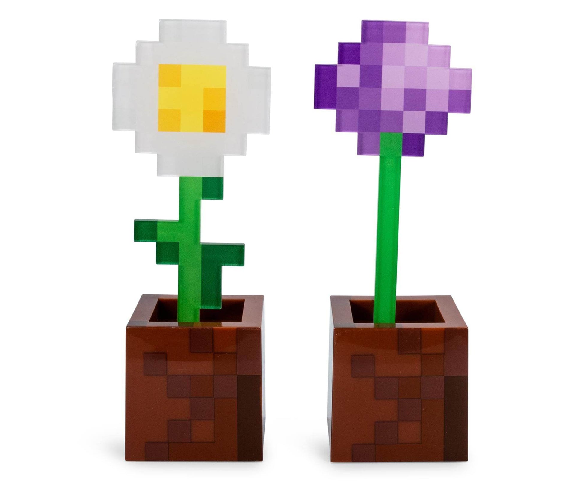 Minecraft Flower Pot Lights – Daisy & Allium LED Mood Lights for Gaming Room Decor - 