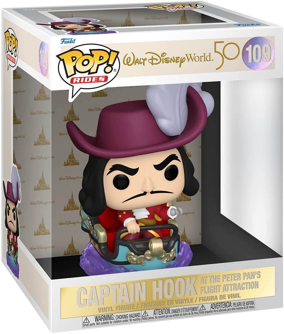 Funko Pop! Ride: Walt Disney World 50th - Captain Hook at Peter Pan's Flight Attraction - 