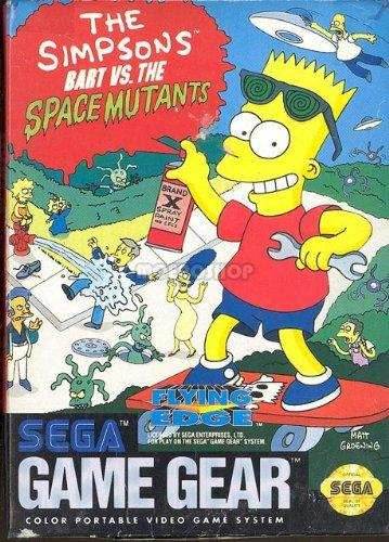 The Simpsons Bart vs the Space Mutants (Sega Game Gear) - Game Manual Only