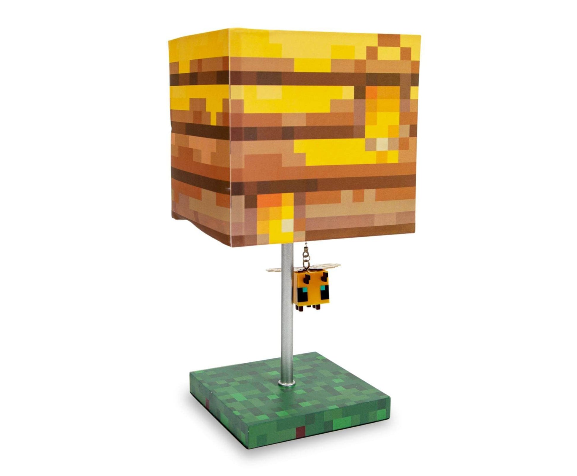 Minecraft Bee Lamp - Yellow Bee Nest Mood Light with 3D Puller | Kids Desk Lamp - 