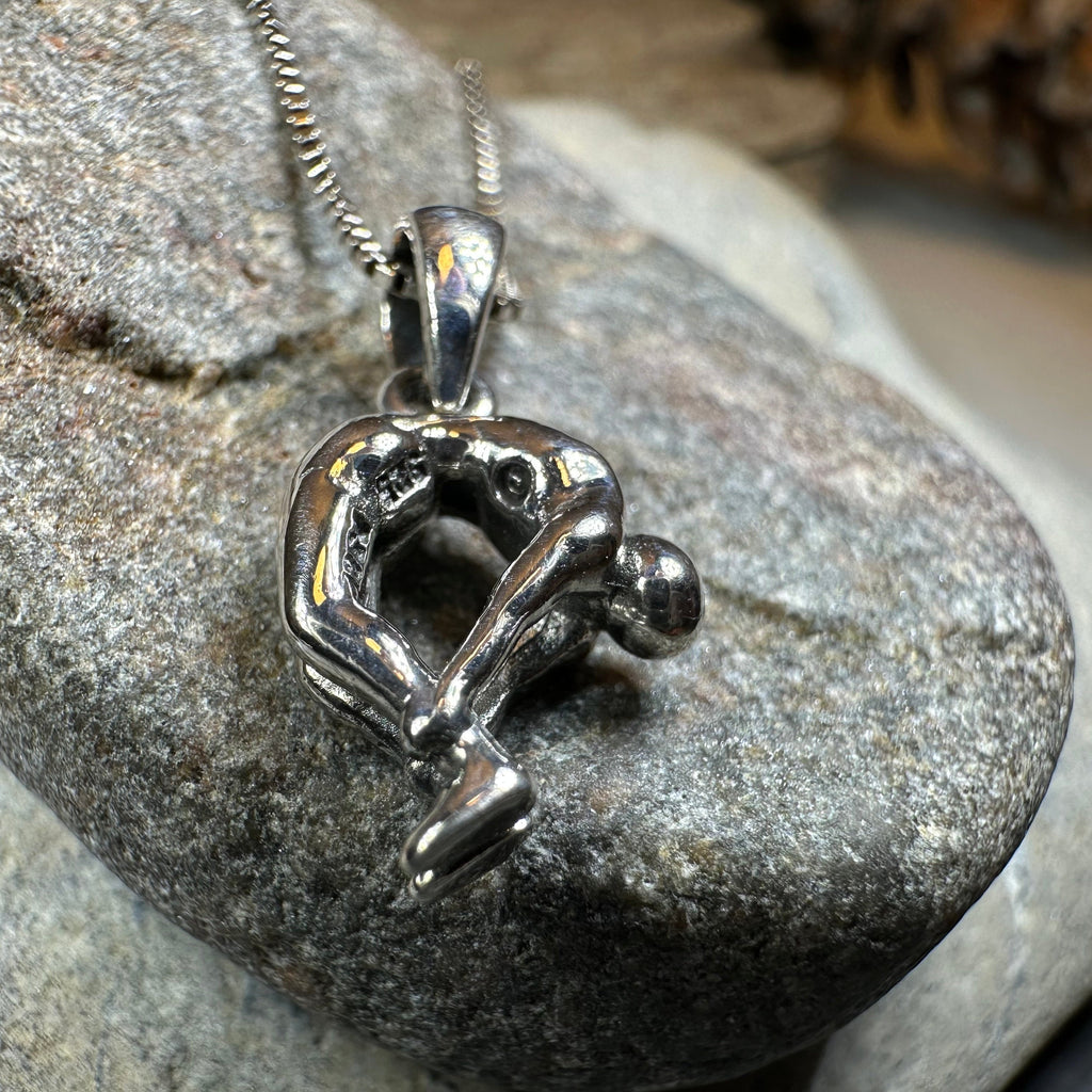 Yoga Pose Om Necklace