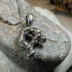 Yoga Pose Om Necklace
