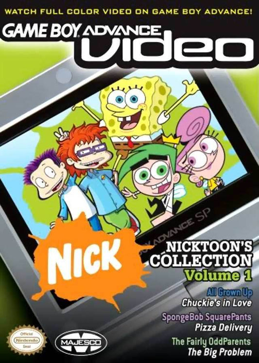 Game Boy Advance Video: Nicktoons Collection - Volume 1 (Gameboy Advance) - Game Manual Only