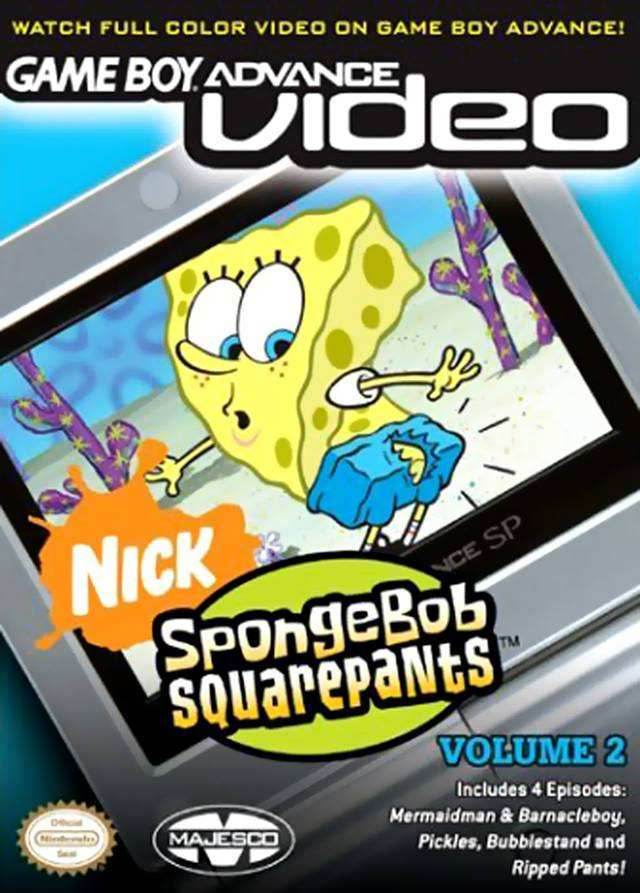 GBA Video SpongeBob SquarePants Volume 2 (Gameboy Advance) - Game Manual Only
