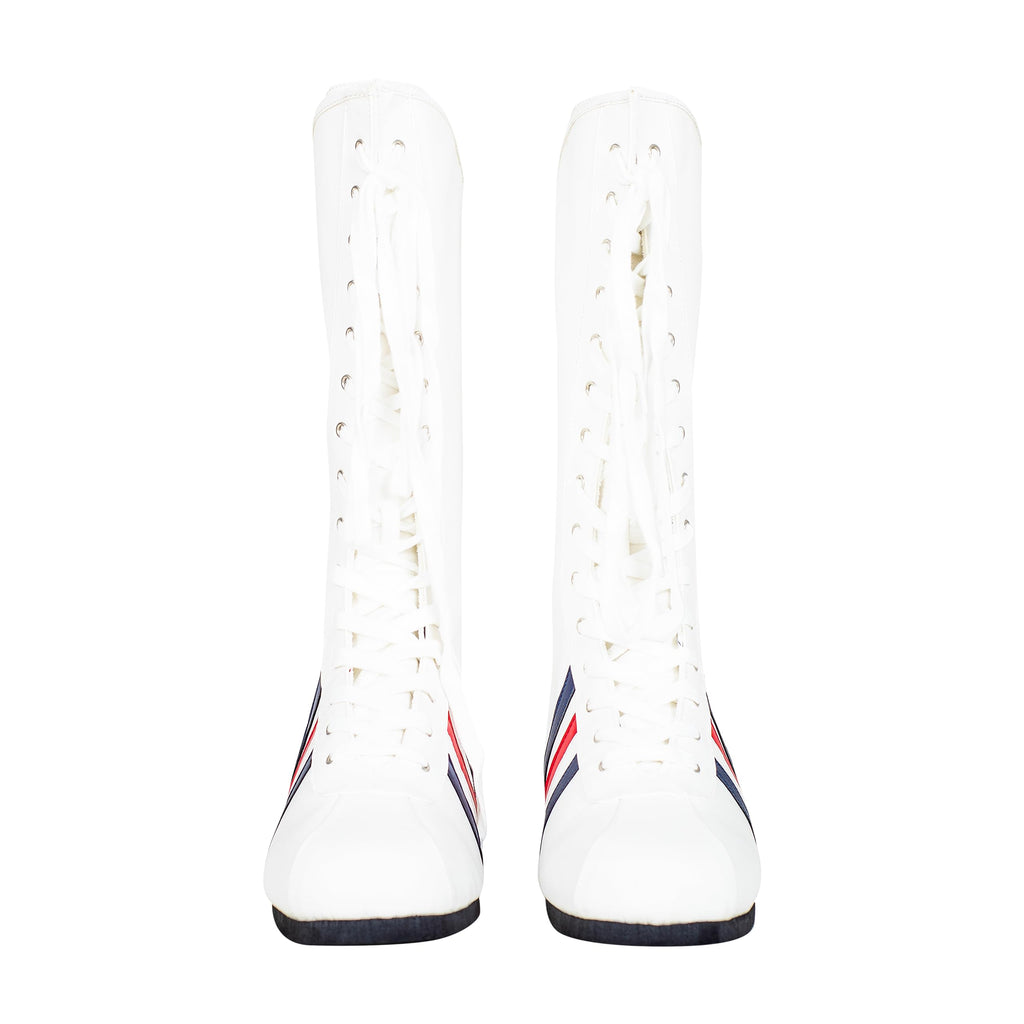 Rocky Boxing White Boots Cosplay Halloween