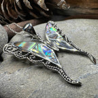Whitney Butterfly Necklace - blue abalone shell