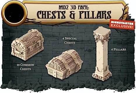 Massive Darkness 2: 3D Pack - Chests & Pillars - 