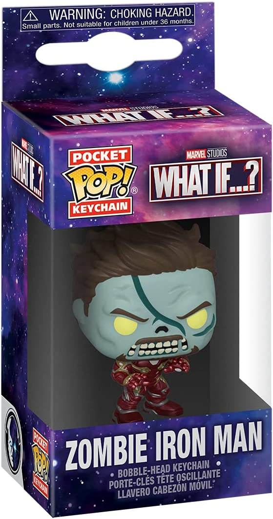 Funko Pop! Keychain Marvel What If? - Zombie Iron Man Vinyl Figure - 