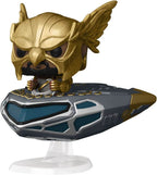 Funko Pop! Rides Super Deluxe: Black Adam - Hawkcruser with Hawkman Vinyl Figure - 