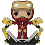 Funko Pop! Iron Man 2 MKIV with Gantry Glow-in-The-Dark Deluxe Vinyl Figure - 