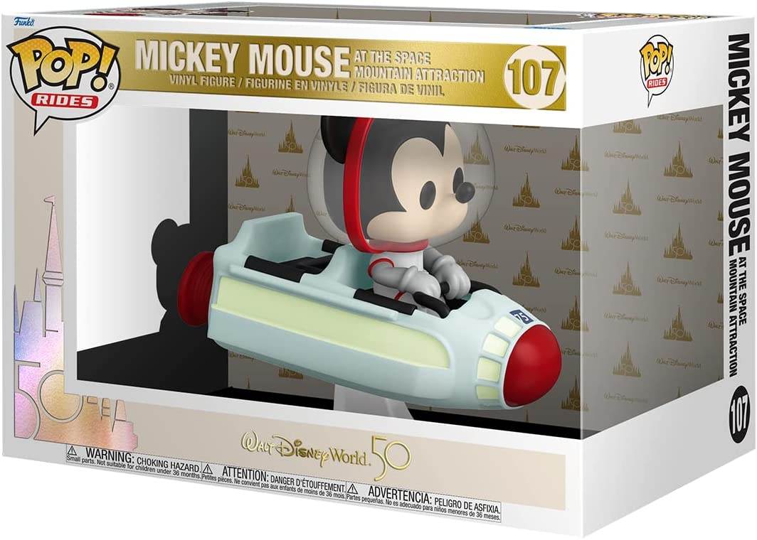 Funko Pop! Ride Super Deluxe Disney: Walt Disney World 50th - Space Mountain with Mickey Mouse - 