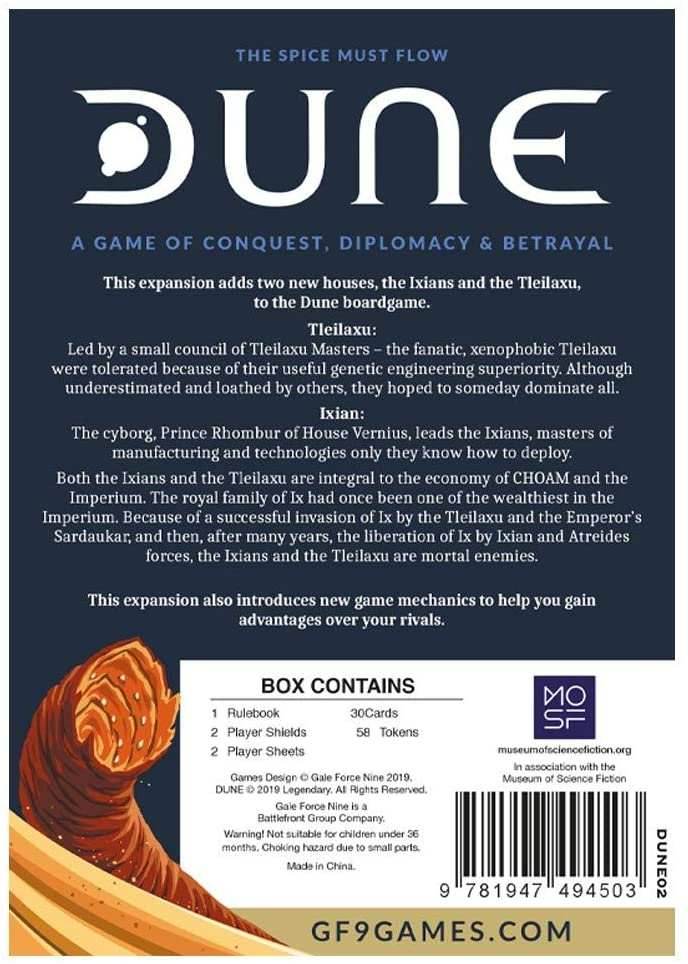 Dune: The Boardgame - Ixians & Tleilaxu House Expansion - 