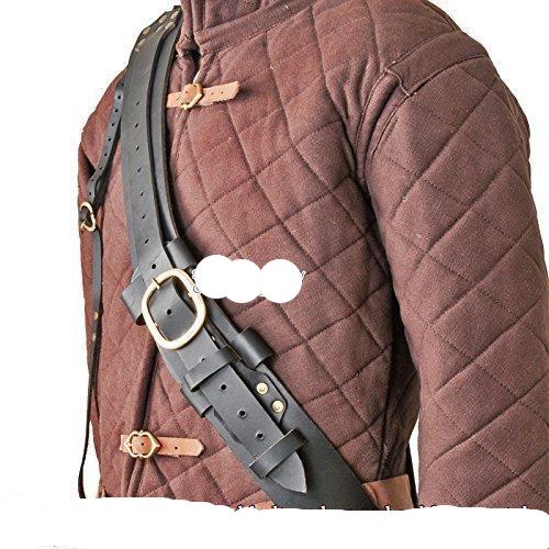 Medieval Genuine Leather Long Sword Baldric Hanger-0