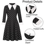 Black Dress Halloween Costume - Women's Complete Outfit with Wig and Accessories