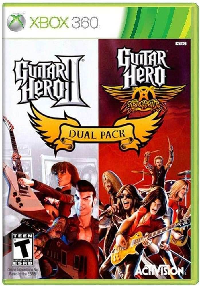 Guitar Hero II & Guitar Hero Aerosmith Dual Pack (Xbox 360) - Game Manual Only