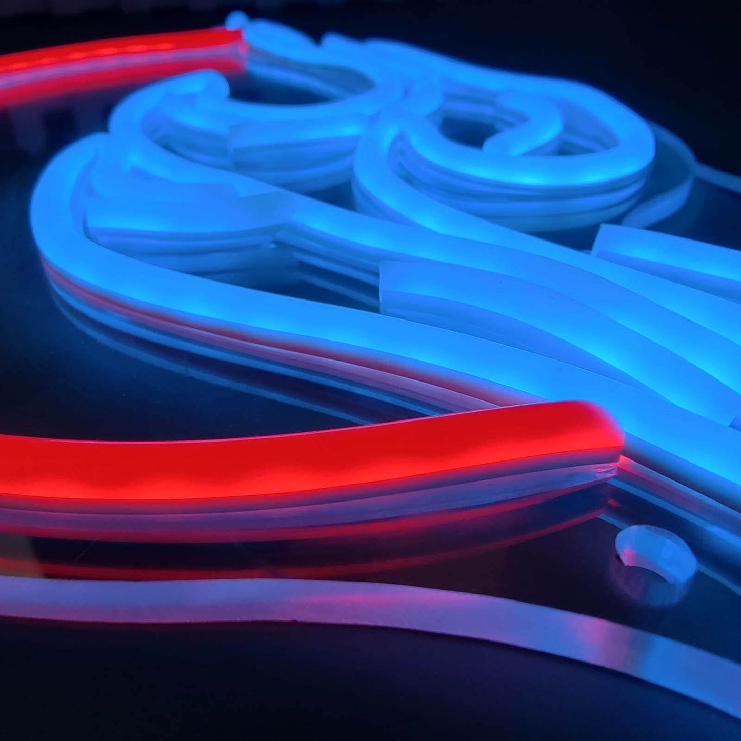 Anime Neon Sign - LED Red Cloud USB Powered Dimmable Wall Light for Gaming Room Decor - Ice Blue