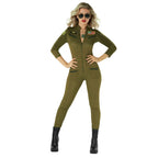Pilot Costume for Women - Military Flight Suit Halloween Outfit