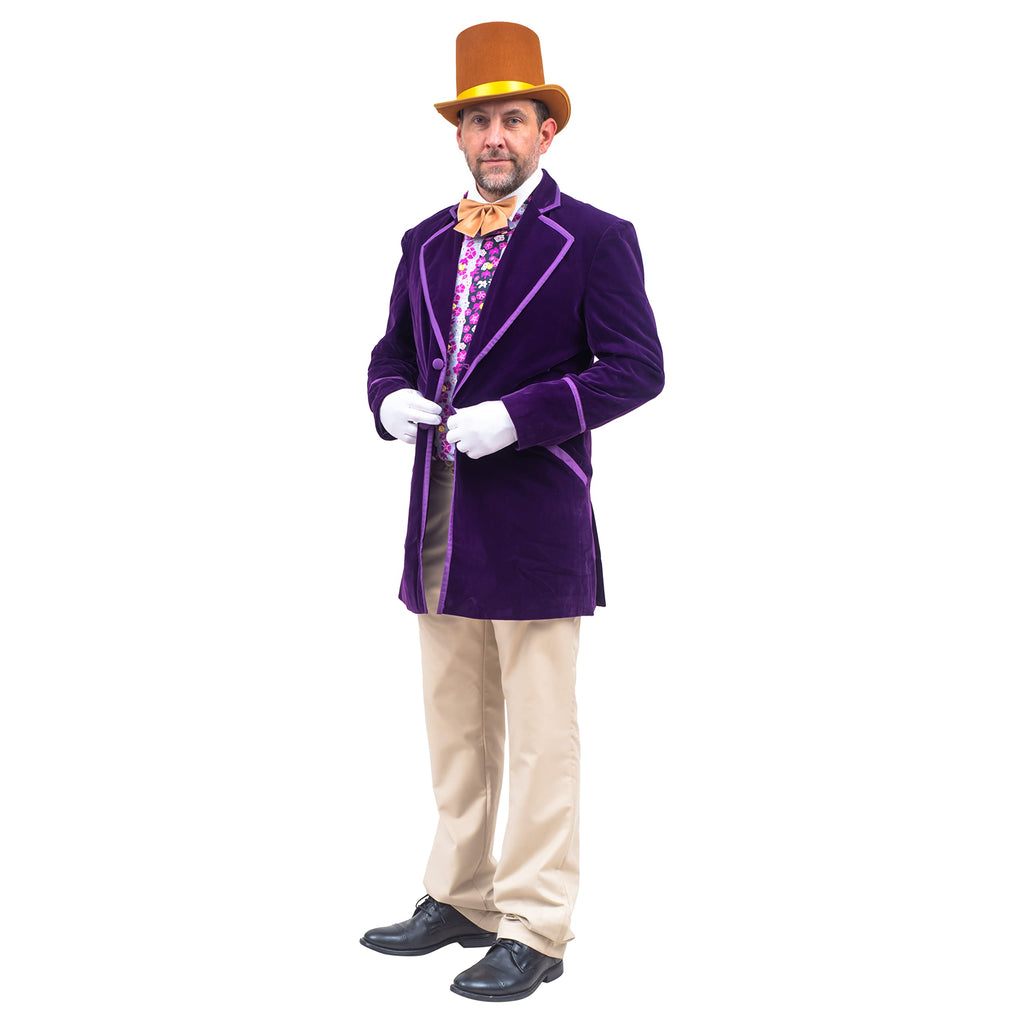 Chocolate Factory Owner Deluxe Complete Set Halloween Costume Cosplay