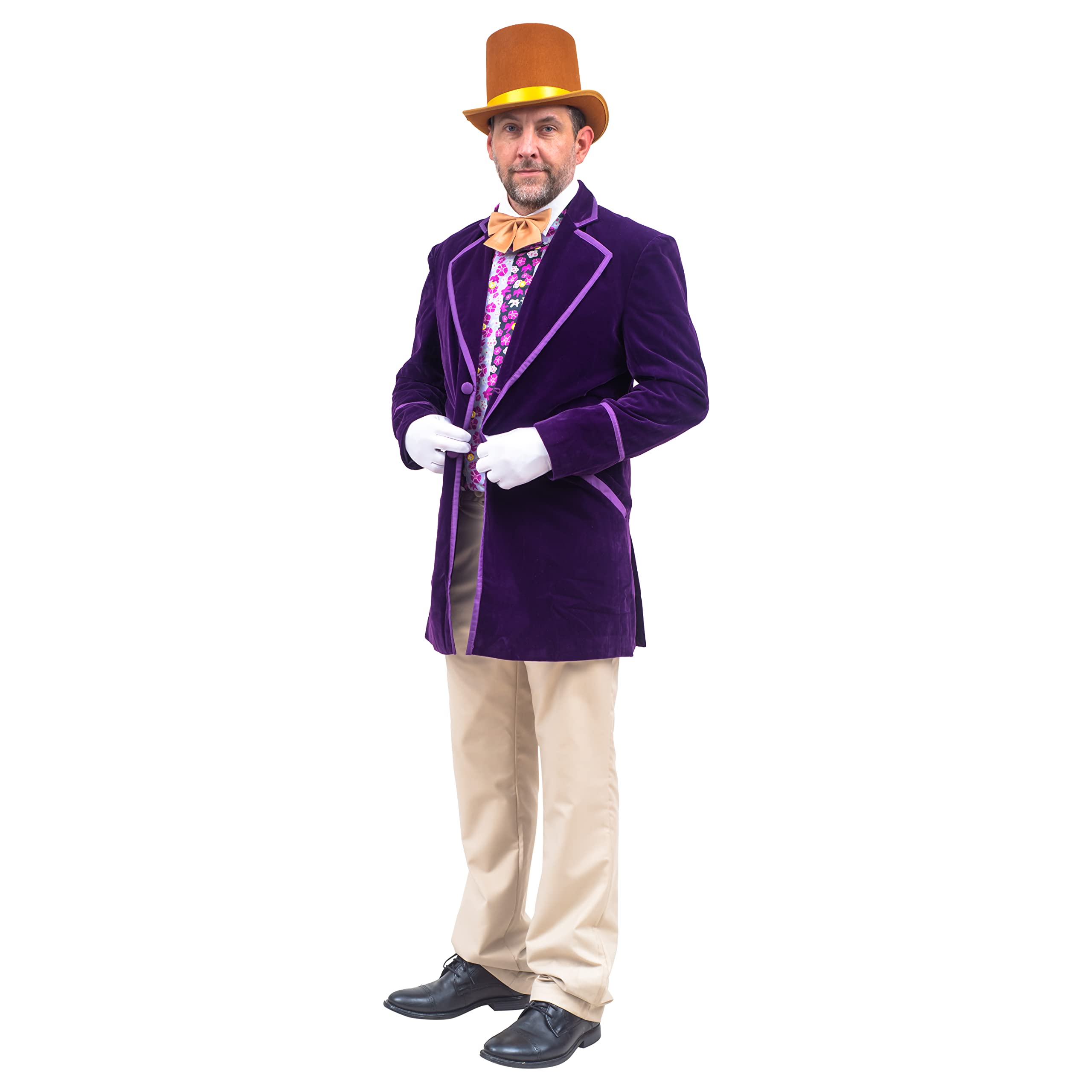 Chocolate Factory Owner Deluxe Complete Set Halloween Costume Cosplay