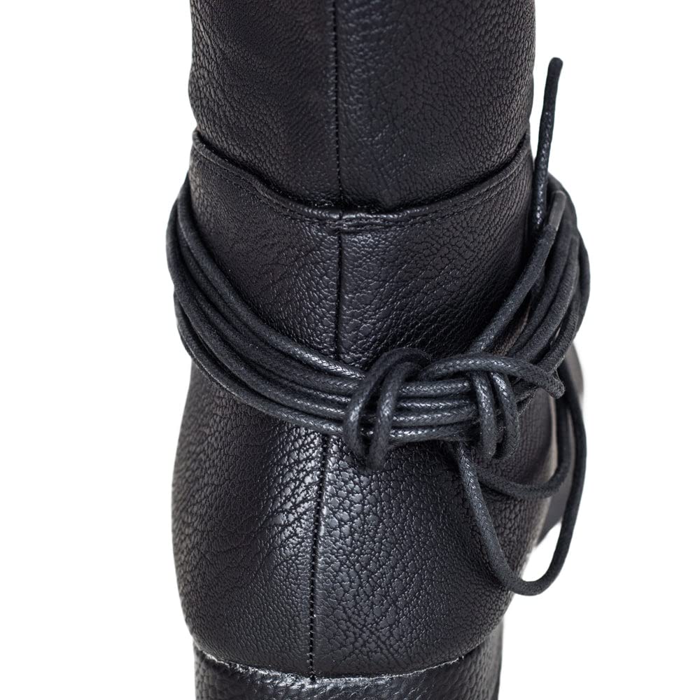 Renaissance Black Boots Costume Cosplay