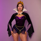 Poison Apple Queen Costume - Women's 4-Piece Evil Queen Halloween Outfit