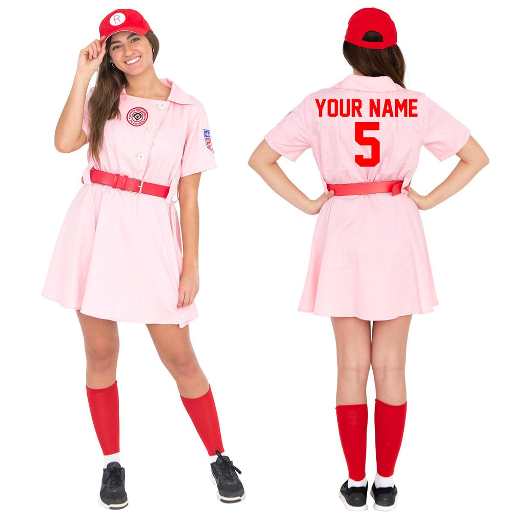 Rockford Peaches AAGPBL Baseball Halloween Costume Dress