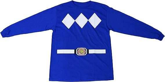 Mighty Morphin Power Rangers Boys Youth Shirt - Blue / YXS