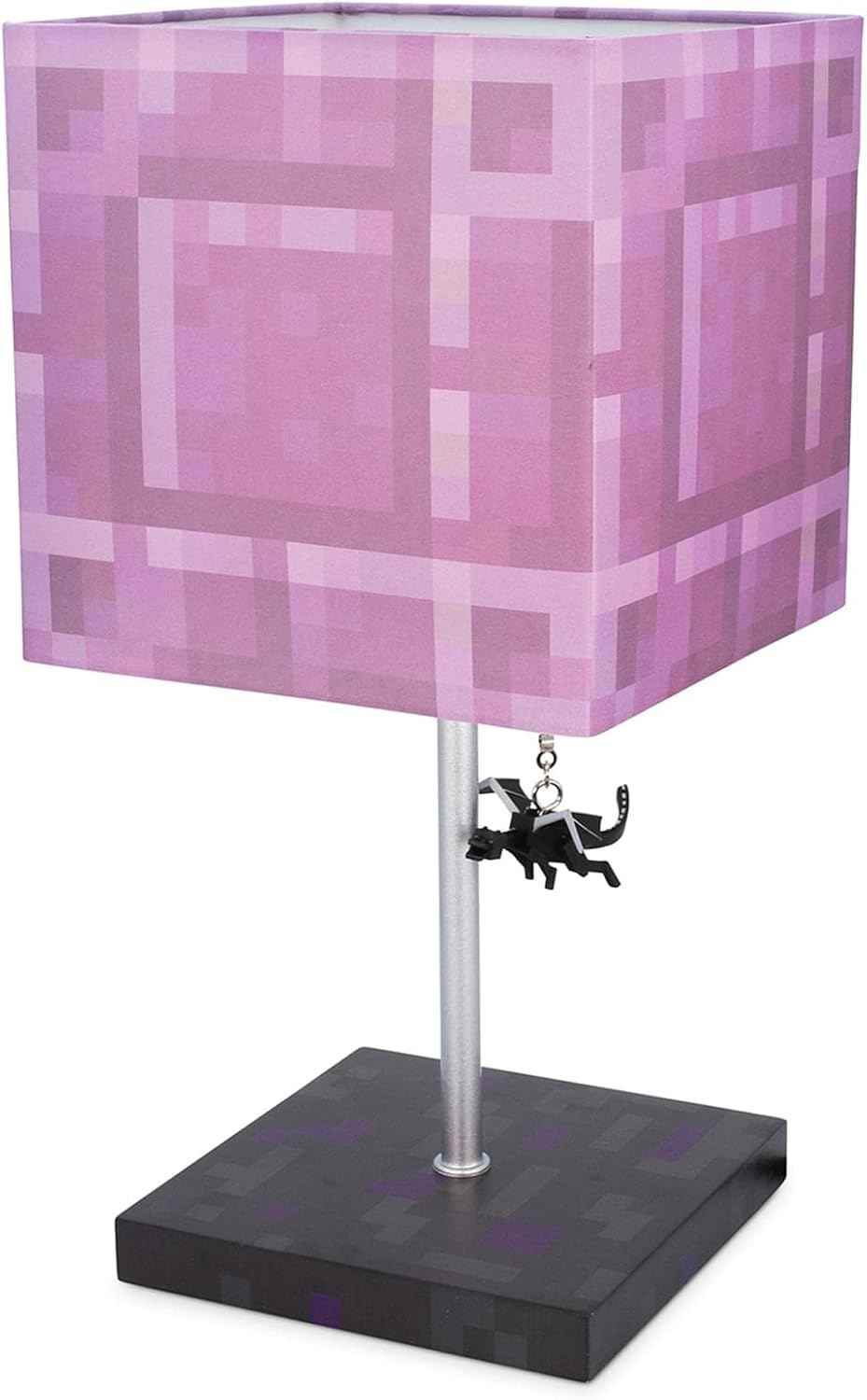 Minecraft Nether Portal Lamp – Ender Dragon Pull Desk Lamp with LED Mood Light - 