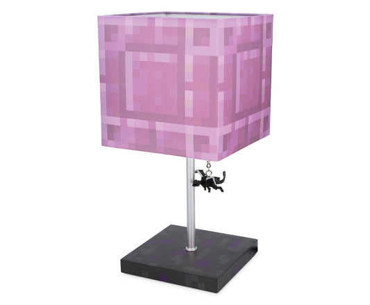 Minecraft Nether Portal Lamp – Ender Dragon Pull Desk Lamp with LED Mood Light - 
