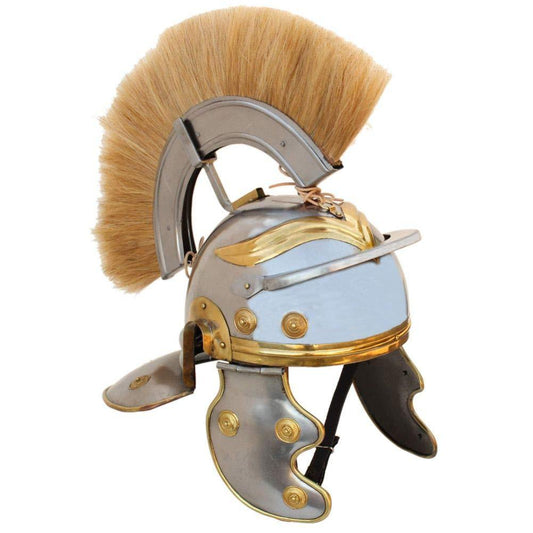 Imperial Roman Centurion Helmet with Blonde Plume-0