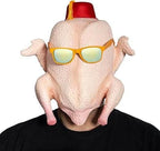 Turkey Head Mask and Glasses Set - 