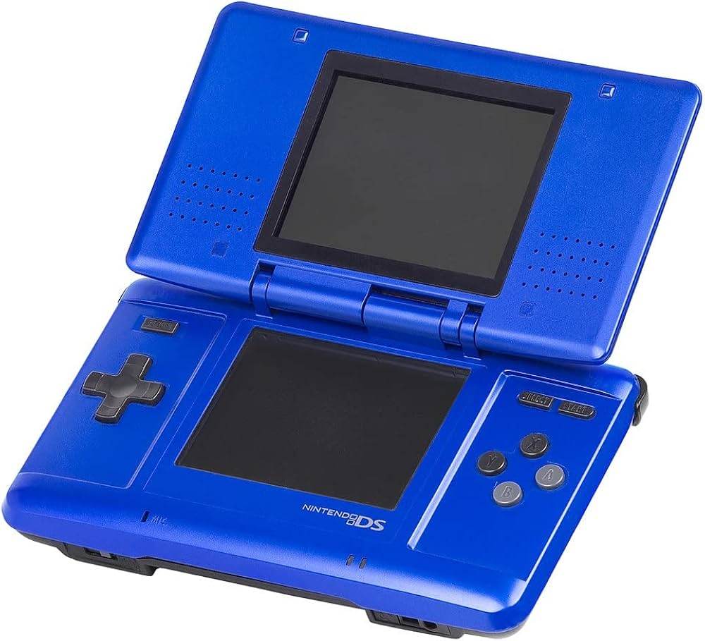 Nintendo DS Console - Original, Electric Blue with stylus and 3rd party charger