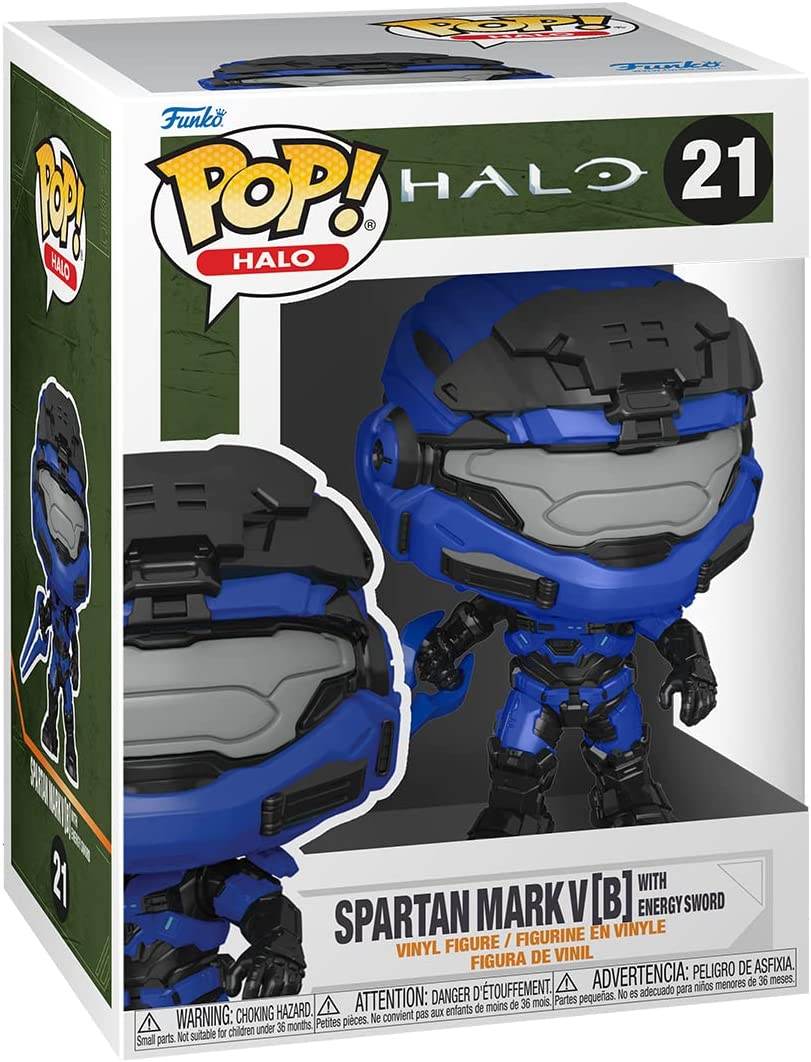 Funko Pop! Games: Halo Infinite - Spartan Mark V [B] With Blue Energy Sword - 