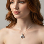 Peridot Shamrock Necklace