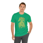 Golden Celtic Dice Dragon Shirt - Army / S