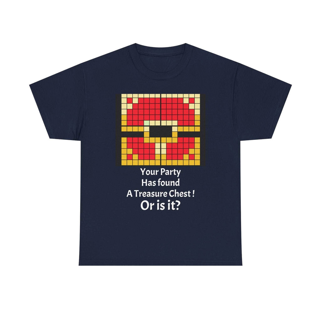 Your party has found a treasure chest! Unisex Heavy Cotton Tee - Navy / S