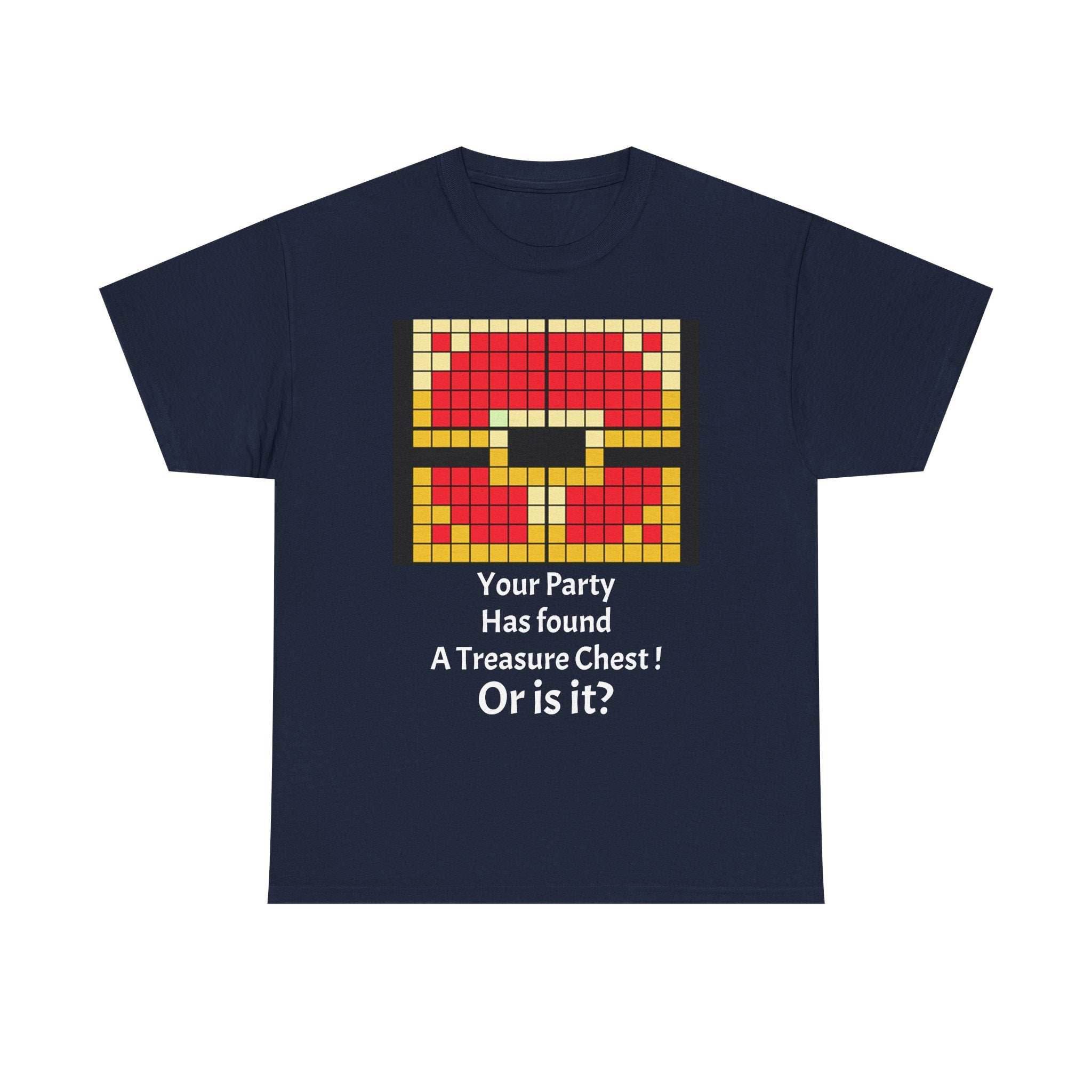 Your party has found a treasure chest! Unisex Heavy Cotton Tee - Navy / S
