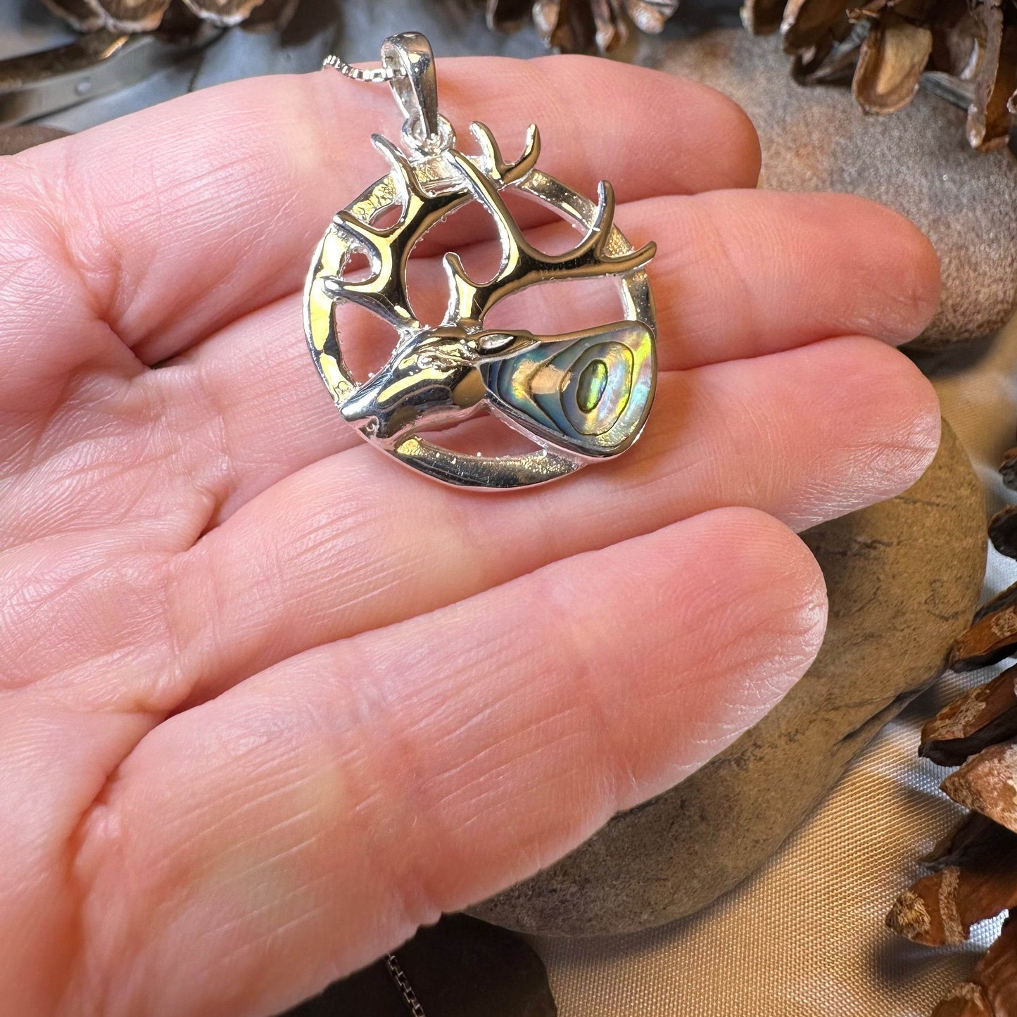 Stag of the Mist Necklace - 
