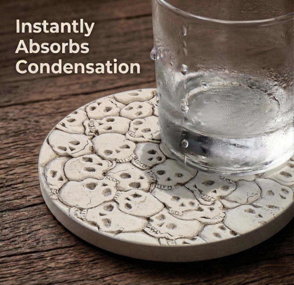Little Skulls Drink Coasters