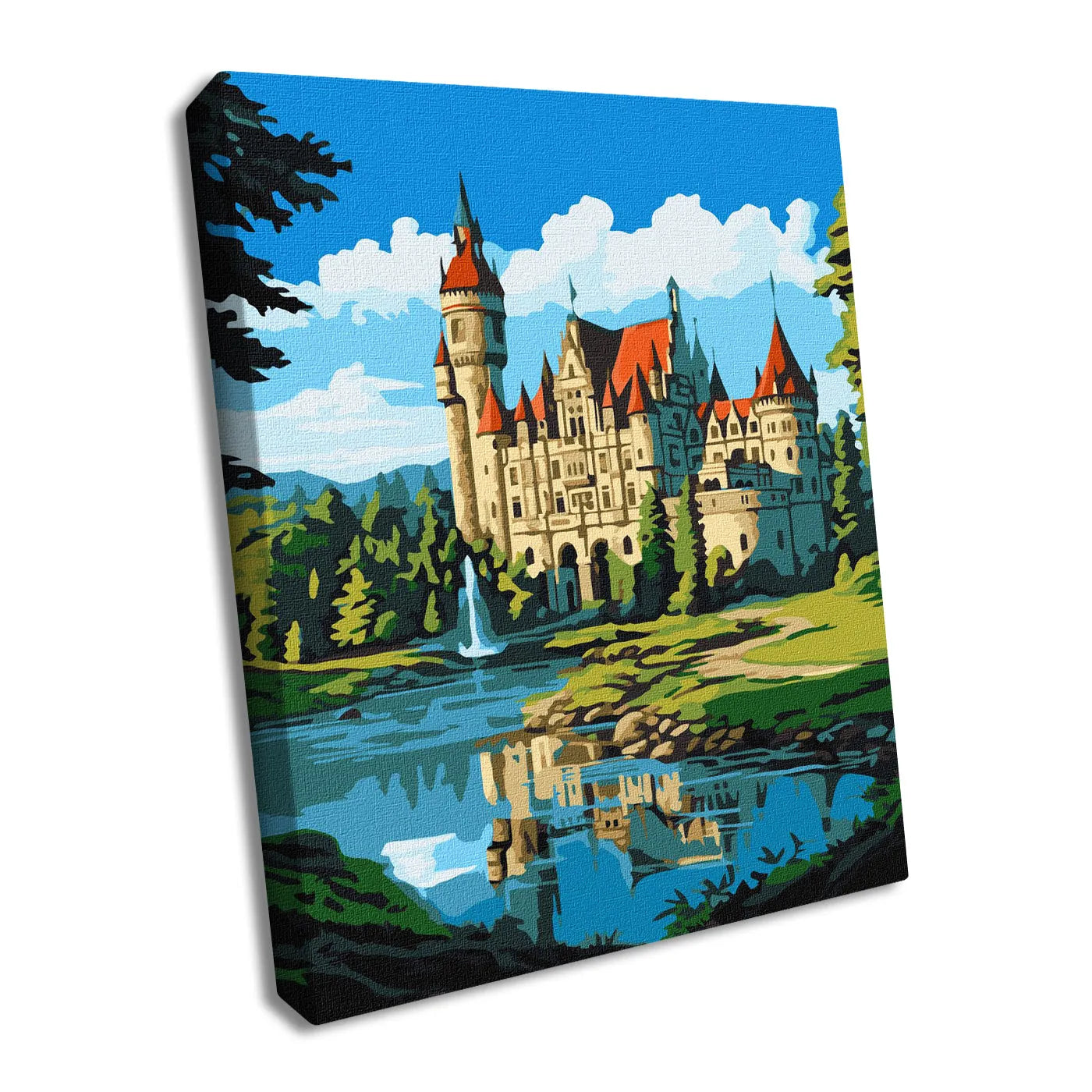 Mesmerizing Castle Painting by Numbers Kit by Ideyka KHO6334
