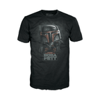 Funko Boxed Tee: Star Wars Book Of Boba Fett - Boba Fett On Throne - M