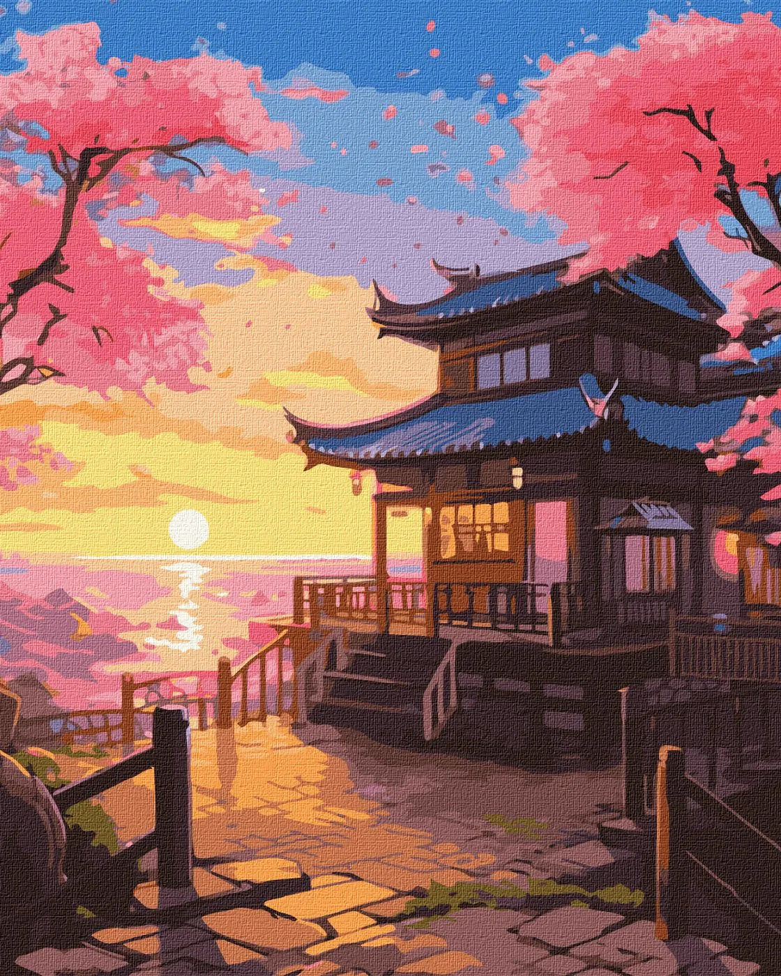 Dreamy Sunset Painting by Numbers Kit by Ideyka KHO6340
