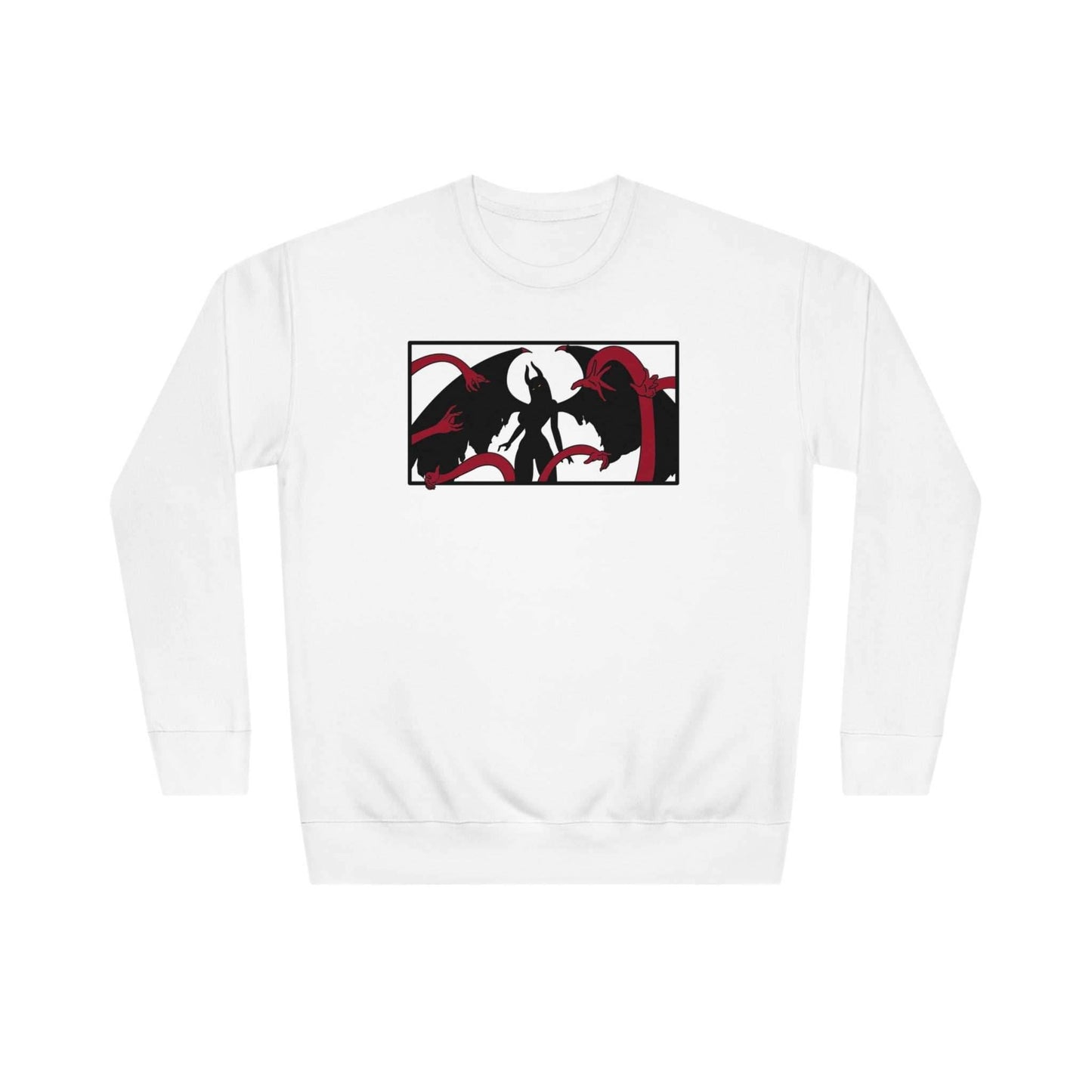 Demon Robin Premium Unisex Anime Crewneck Sweatshirt - White / S