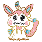 Pokemon: Mimikyu Sylveon Enamel Pin