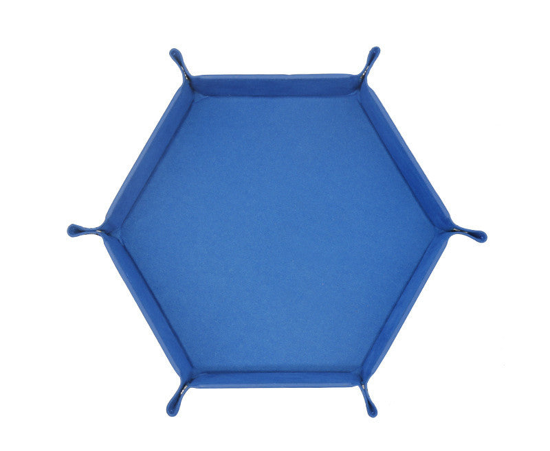 Hexagonal Velvet Cloth Dice Plate Can Be Folded-DungeonDice1