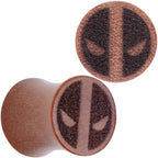 Licensed Marvel Deadpool Sawo Wood Saddle Plug Set