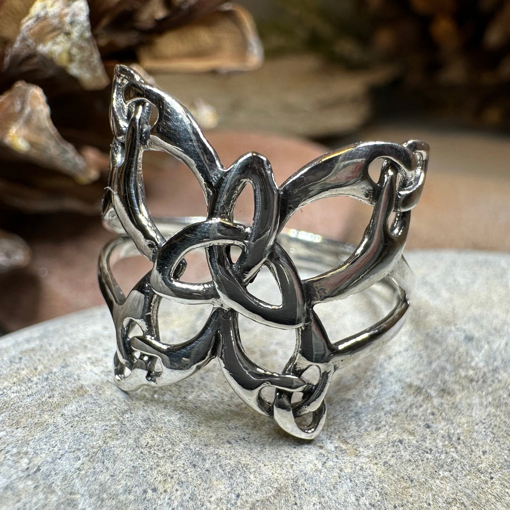 Trinity Knot Butterfly Ring